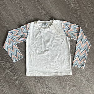 ChildrenChic Camiseta Shirt Kids 10 Years Rashguard Swim Long Sleeve White FLAWS